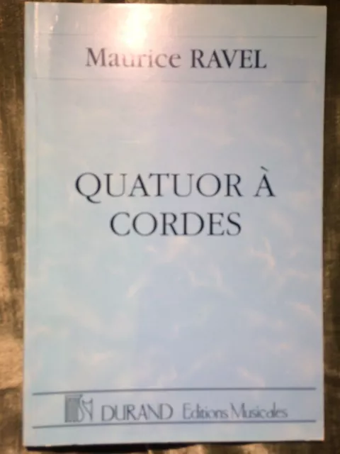 Ravel quatuor à cordes partition de poche éditions Durand conducteur