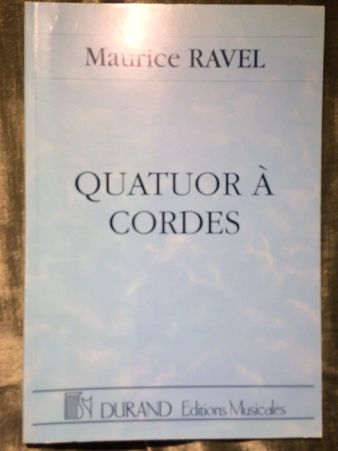 Ravel quatuor à cordes partition de poche éditions Durand conducteur