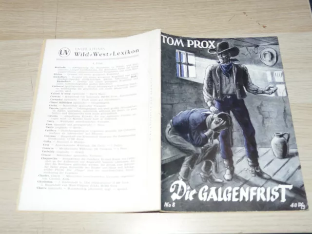 TOM PROX Nr. 8: Die Galgenfrist, Original UTA-Verlag