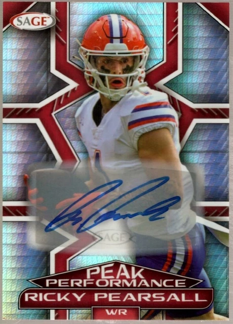 49ers Rookie Ricky RICKY PEARSALL 49ERS Rookie Auto Peak Performers Hyper Prizm Rc Sp Ssp ...