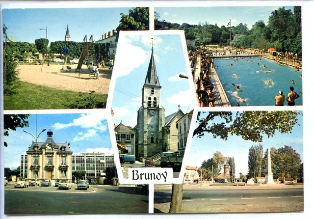 CP 91 ESSONNE - Brunoy - Multivues couleurs II