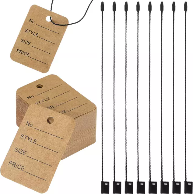 1000 Pieces Price Tags and Hang Tag String, Clothing Tags for Clothing Marking T