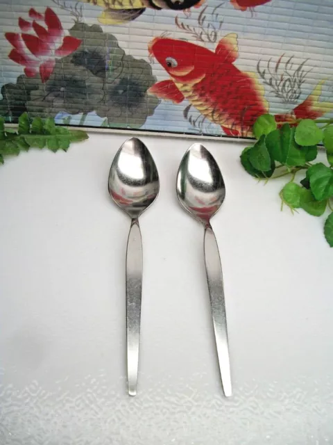 2   Oneida Community Betty Crocker  SATINIQUE  Stainless Steel  Teaspoons