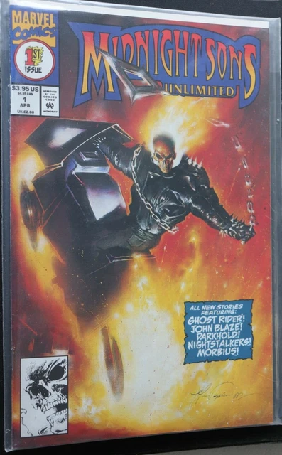 Midnight Sons Unlimited #1 Marvel Comics Ghost Rider Morbius VF/NM