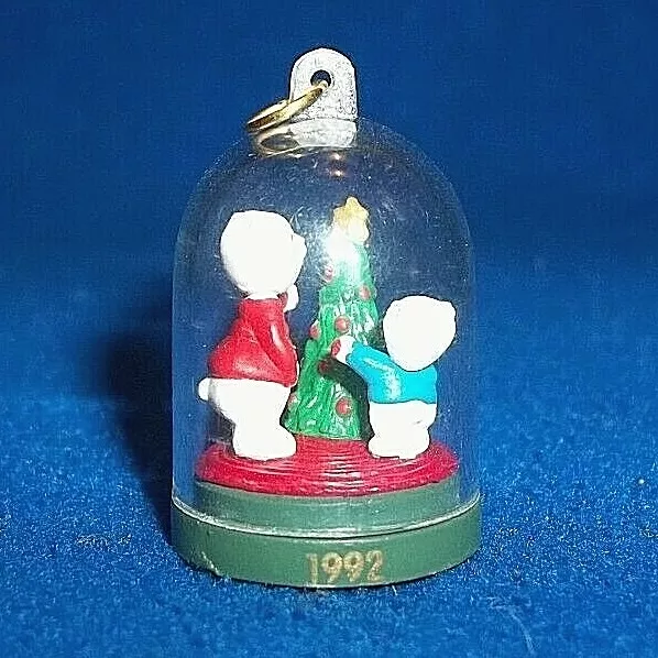 Hallmark 1992 The Bearymores Miniature Keepsake Ornament Christmas Tree QXM5544