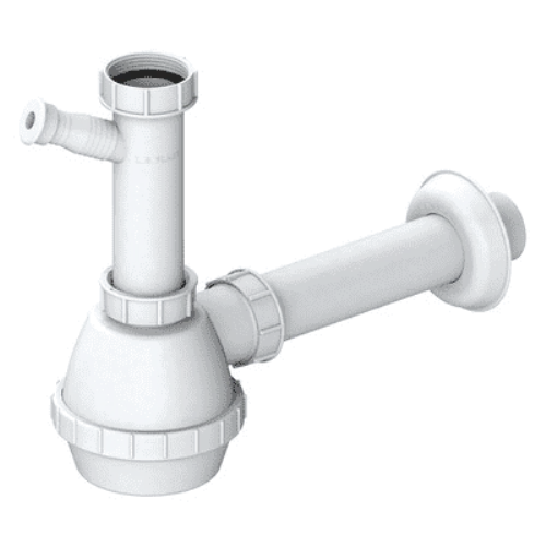 Sifone A Bottiglia Corto Estensibile 1-1/2'' 32/40 - Per Lavandino Bagno, Cucina O Bidet, Antiodore