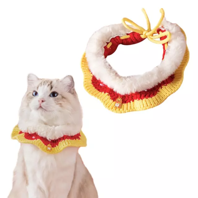 Colliers de chat en tricot réglables pour petites et moyennes filles,