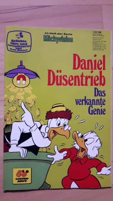 Walt Disneys Mickyvision Nr.43 von 1973 Daniel Düsentrieb - TOP Z0-1 Comicheft