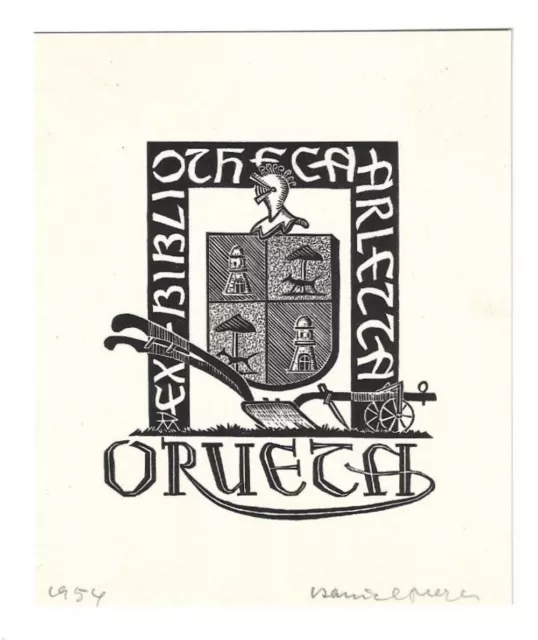DANIEL MEYER: Exlibris für Arletta Orueta