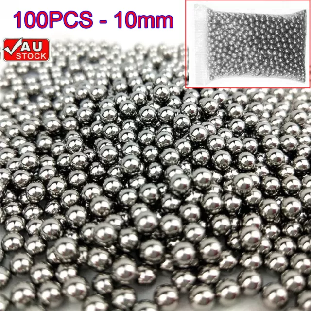 100x 10mm Stainless Steel Loose Bearing Ball Precision Ball Bike Bicycle Cycling