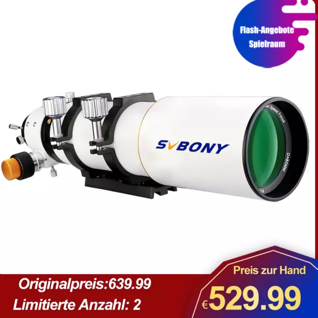 SVBONY SV503 80ED F7 Refraktor Astronomisches Teleskop OTA APO Dual Fokussierer