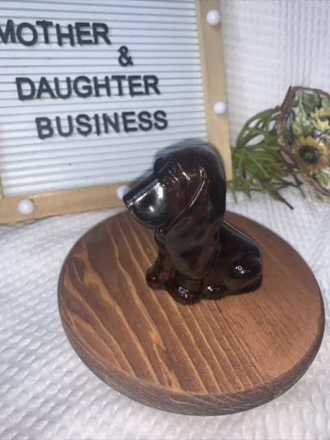 Vtg *AVON Decanter* FULL *BABY BASSET*  Hound Dog SWEET HONESTY Cologne, No Box