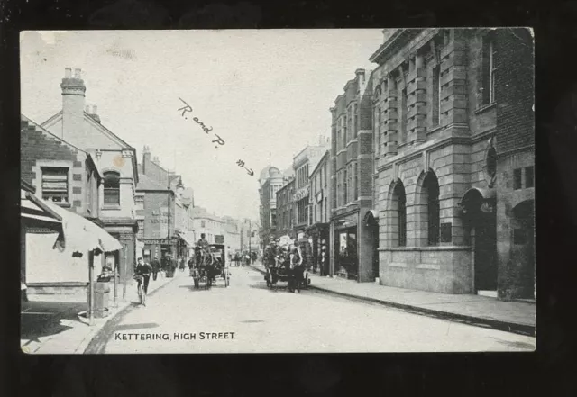 Northants KETTERING High Street PPC 1905