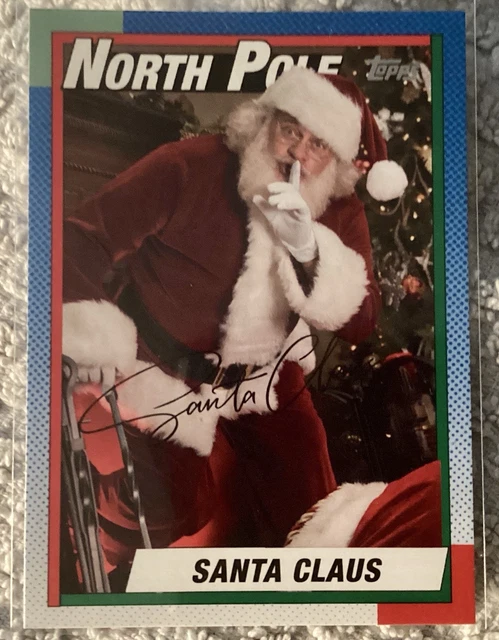2023 TOPPS HOLIDAY 1990 Santa Claus Archives SSP #SA-1990