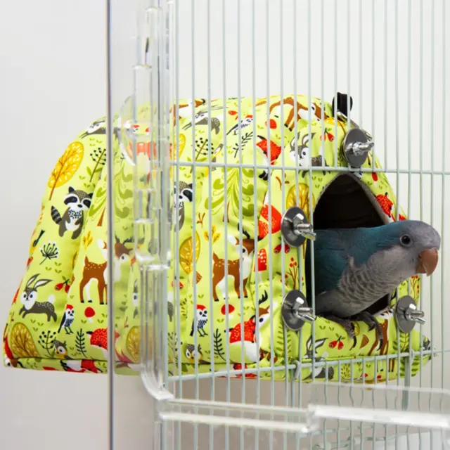 Gabbia per pappagalli Amaca Letto per uccelli Accessorio per gabbia Capannone di