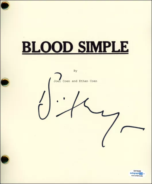 Dan Hedaya "Blood Simple" AUTOGRAPH Signed Full Complete Script Screenplay ACOA