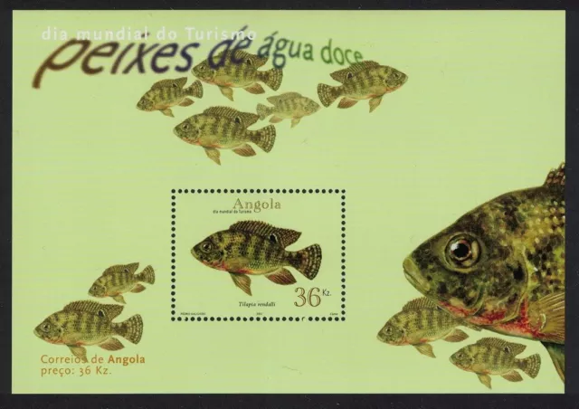Angola Freshwater Fish MS 2001 MNH SG#MS1623 CV£6.50