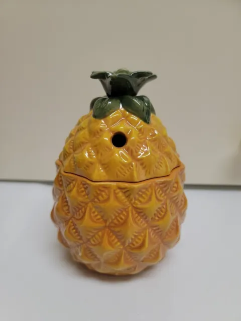 Tiki Mug Cup Glass Trader Vic's Pineapple With Lid 2015