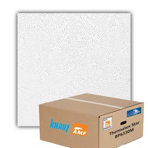 AMF Thermatex Star 600mm X 600mm Ceiling Tiles - Box Of 16