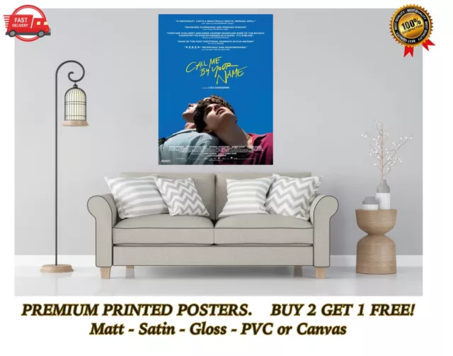 Call Me By Your Name Movie Large Poster Art Print Gift A0 A1 A2 A3 A4 Maxi