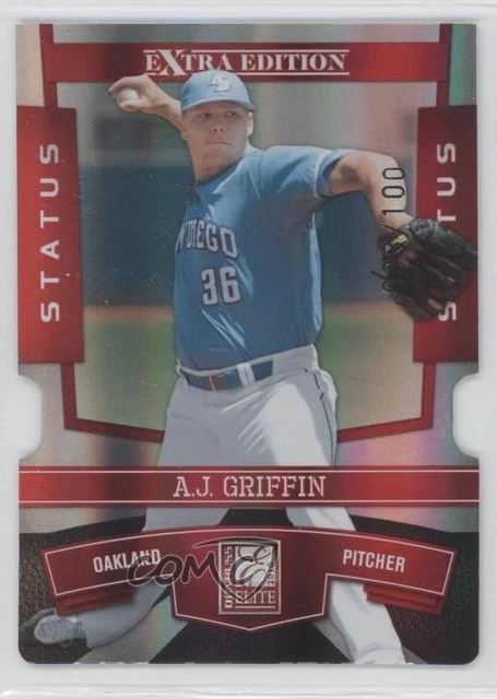 2010 Donruss Elite Extra Edition Status Red Die-Cut /100 AJ Griffin #88