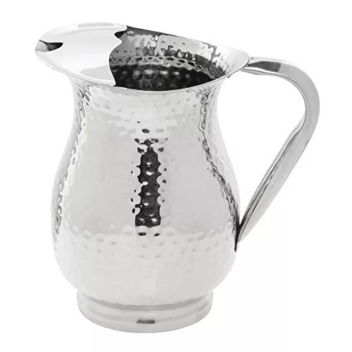 HUBERT® Stainless Steel Water Pitcher with Ice Guard 48 Ounce 2