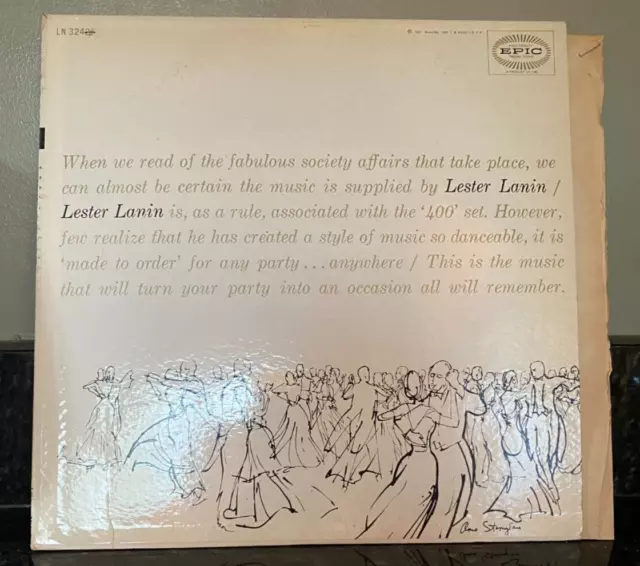 Lester Lanin And His Orchestra Epic Records Vinyl Lp Ln 3242