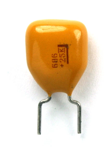 thumbnail image 2 of ITT 12-Pack Tantalum Radial Capacitors – 4.7uF 35v – TANT Series – New Old Stock 2 of 4