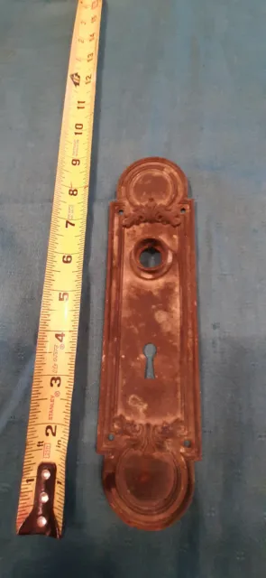 Vintage Antique Metal Door Knob Back Plate