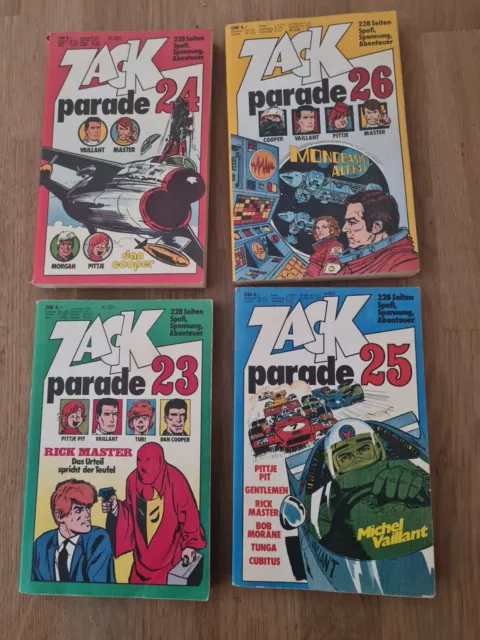 Zack Parade Taschenbuch Band Nr. 23 bis 26 (koralle Verlag)