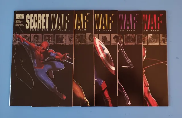 🔥 SECRET WAR 1-5 Complete Set Marvel Comics - 1st App QUAKE Skye Daisy Johnson