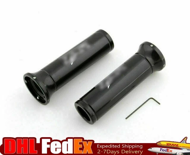 Handlebar Grips For Kawasaki ZX6R ZX7R ZX9R ZX12R EX 250 500 "ZXR" Black