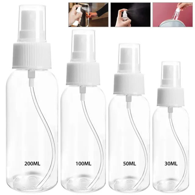 1-10PCS Transparent Spray Bottle Plastic Refillable Small Travel Mist Empty New