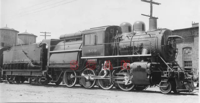 3B116 Rp 1938 Delaware & Hudson Railroad 280 Camelback Loco #809 Oneonta Ny