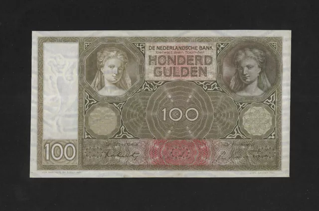 UNC 100 guldens 1942 NETHERLANDS