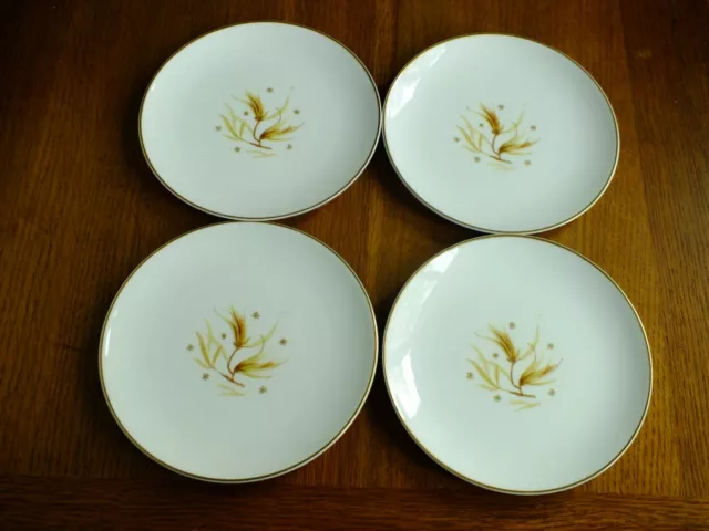 Royal Doulton China Golden Maize Tea/Side Plates Unused X 4