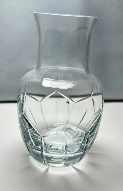 Vintage Block 24% Full Lead Crystal 7” Hand Crafted Vase Made In Poland