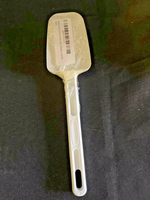 Rubbermaid FG193300WHT 9 1/2" White Spoonula Spatula (2)