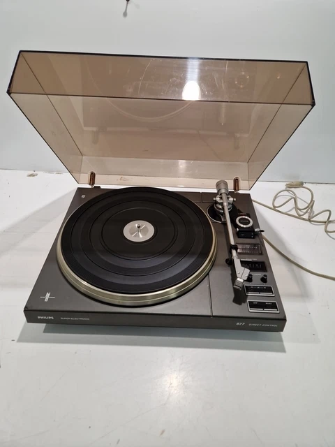 Philips Super-Electronic 877 Direct Control Turntable *AS IS