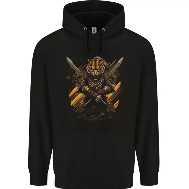 Tiger Warrior Fantasy MMA Martial Arts Childrens Kids Hoodie
