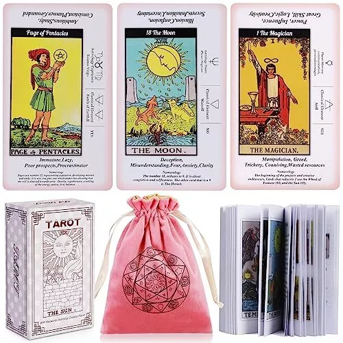 BEGINNER TAROT CARDS Deck-Tarot Cards with Meanings on Them-Tarot Deck ...