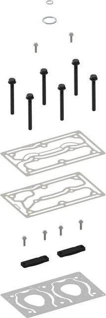 Kit Di Riparazione Per Compressore Aria - Anello Pistone, Guarnizioni, Viti - Per Land Rover Discovery 2 E Range L322