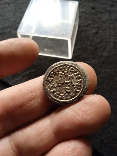 SUPERB medieval templar coin in silver , top quality templar coin