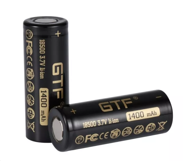 Batteria ricaricabile GTF 18500 1400mAh 3.7V 1 pezzo  MH12210
