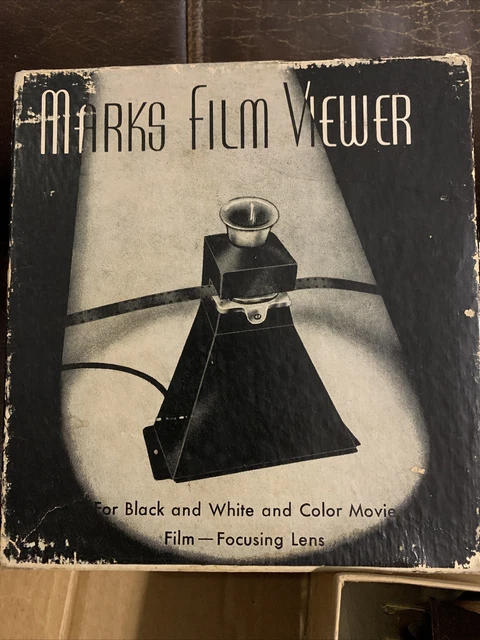 Vintage Marks Film Viewer for B&W and Color Movie Film - Focusing Lens