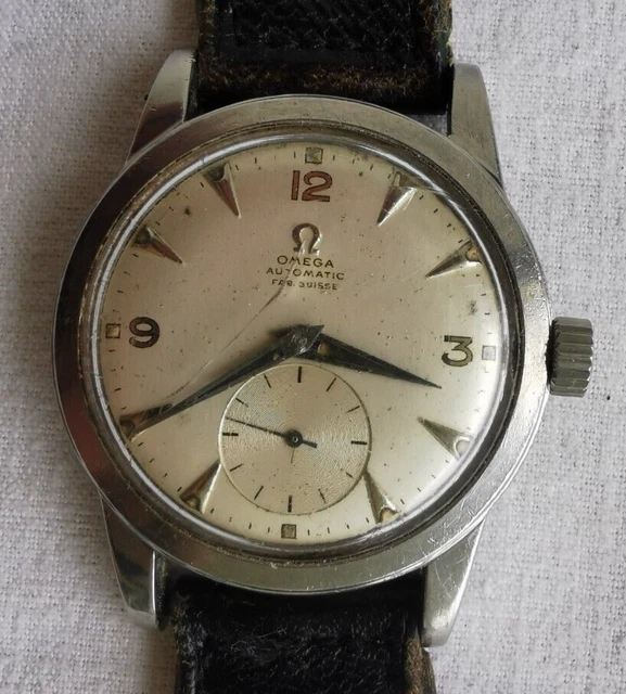 Montre Vintage Automatique Kitty – Mécanique, Fonctionne, Avec Une Petite Fissure Sur Le Verre, Boîtier Moyen !