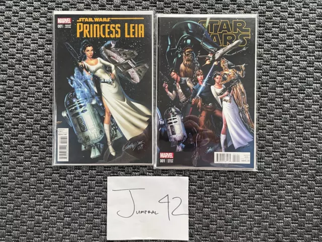 Star Wars #1 Princess Leia #1 Variant 1:50 J. Scott Campbell Vf/Nm Marvel