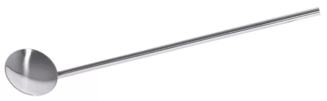 Trinkhalmlöffel, aus Edelstahl 18/10, hochglänzend, 19 cm Länge
