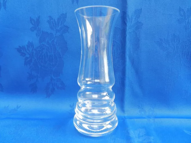 Dartington Crystal Glass Wibble vase Signed