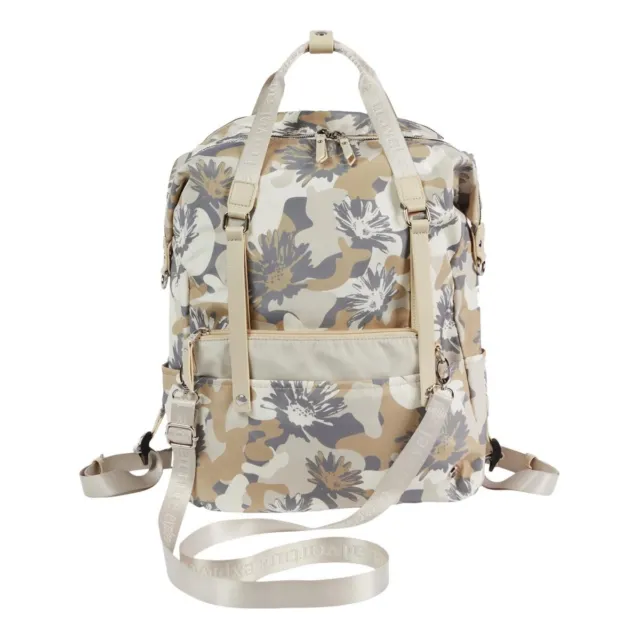 Samantha Brown To Go 4 Ways to Wear Backpack Tote - Oat Floral Camo